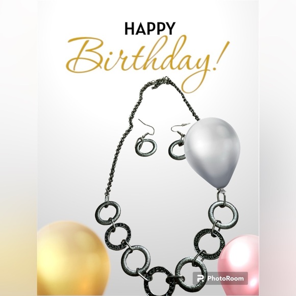 Modern day Madonna, silver necklace, and earring set - Picture 6 of 7